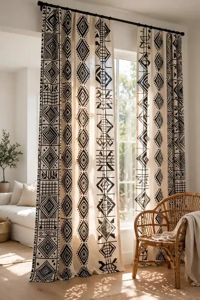 Tribal Print Curtains