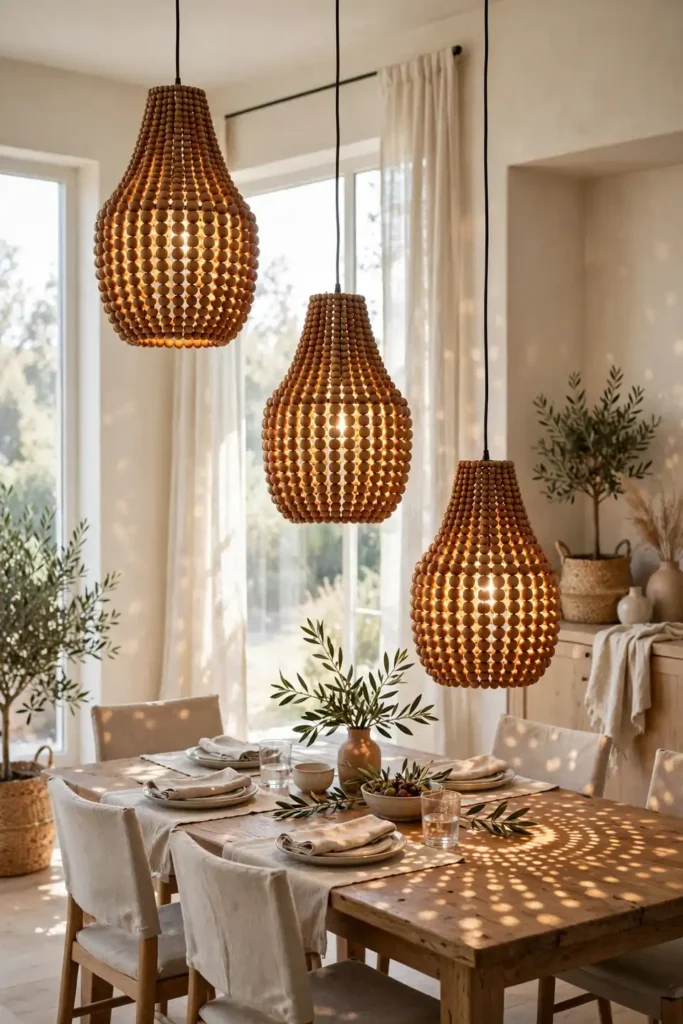 Beaded Light Fixtures
