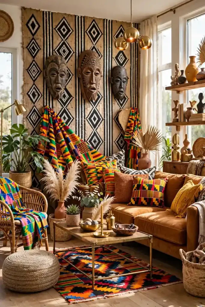 Bold afrohemian home decor ideas