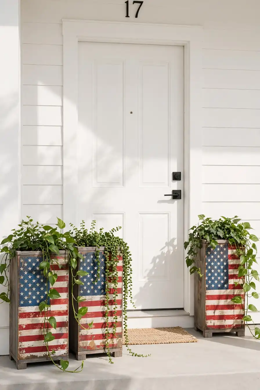8. Flag Centerpiece Jars