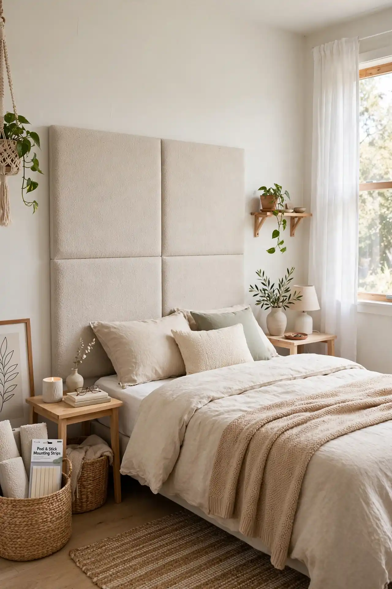 Peel-and-Stick Headboard