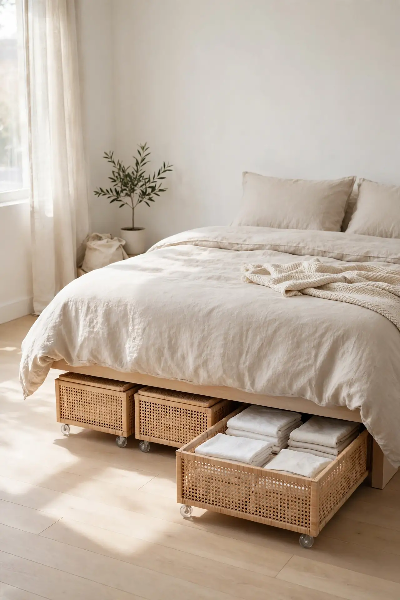 Hidden Underbed Storage