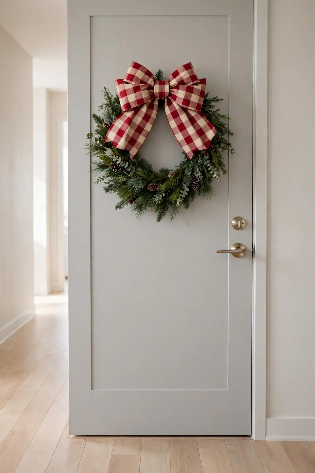 Cozy Plaid Bow