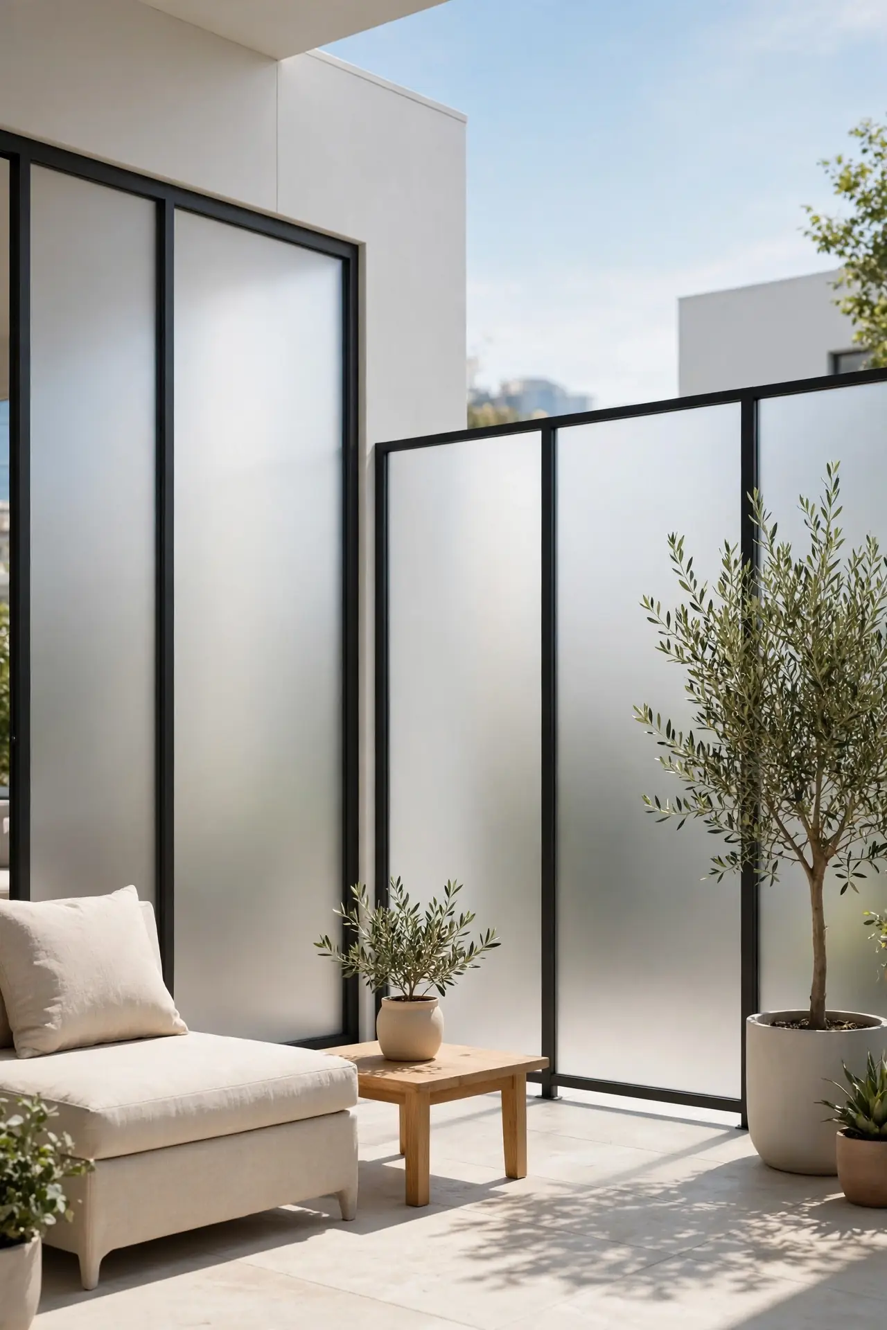 Frosted Film Panels