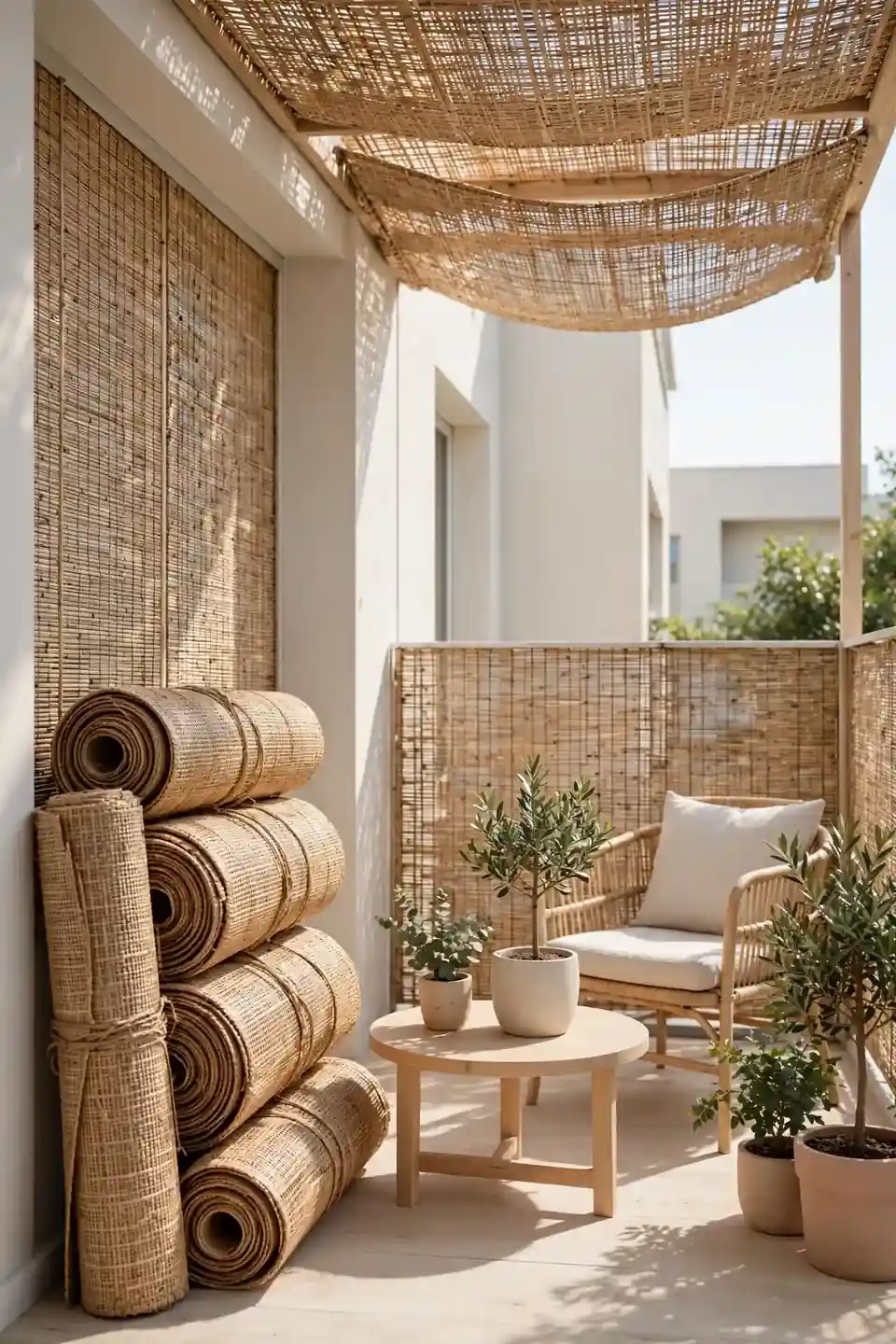 Rattan Privacy Rolls