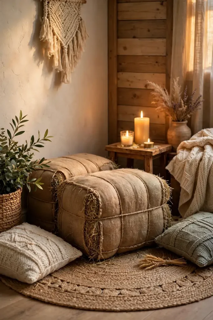 Hay Bale Seating