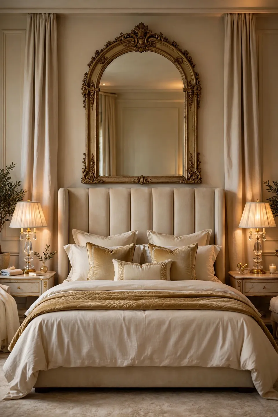 Statement Headboard Mirror