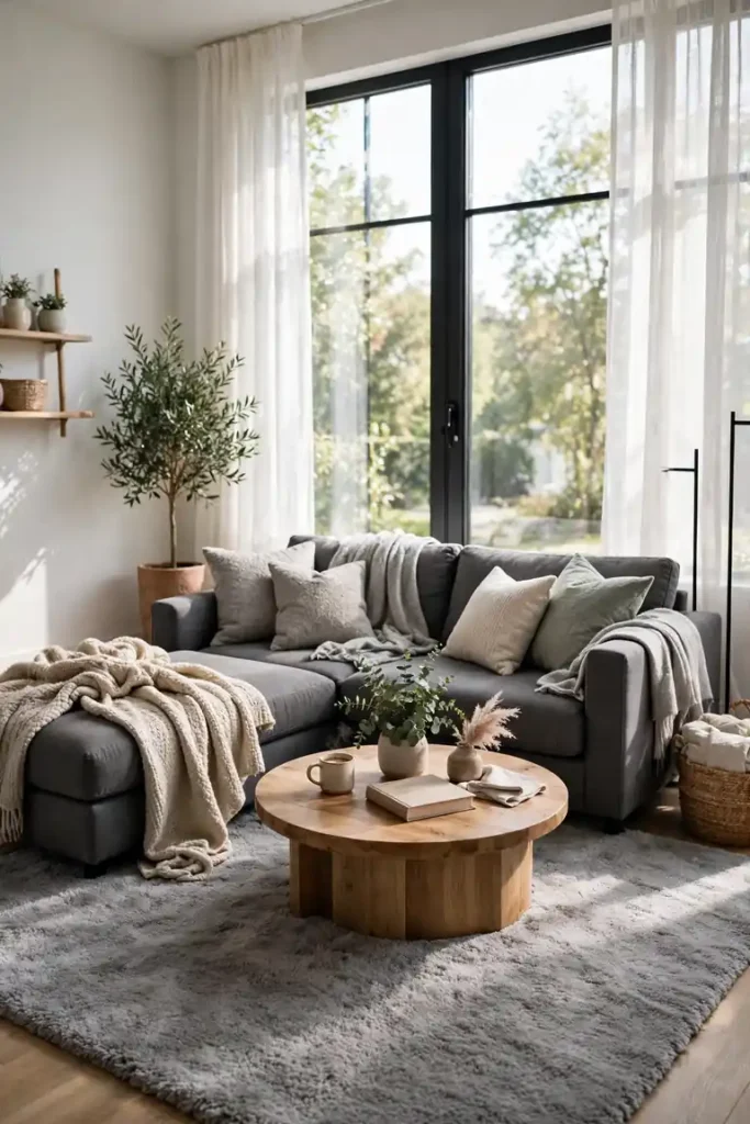 Gray Plush Comfort