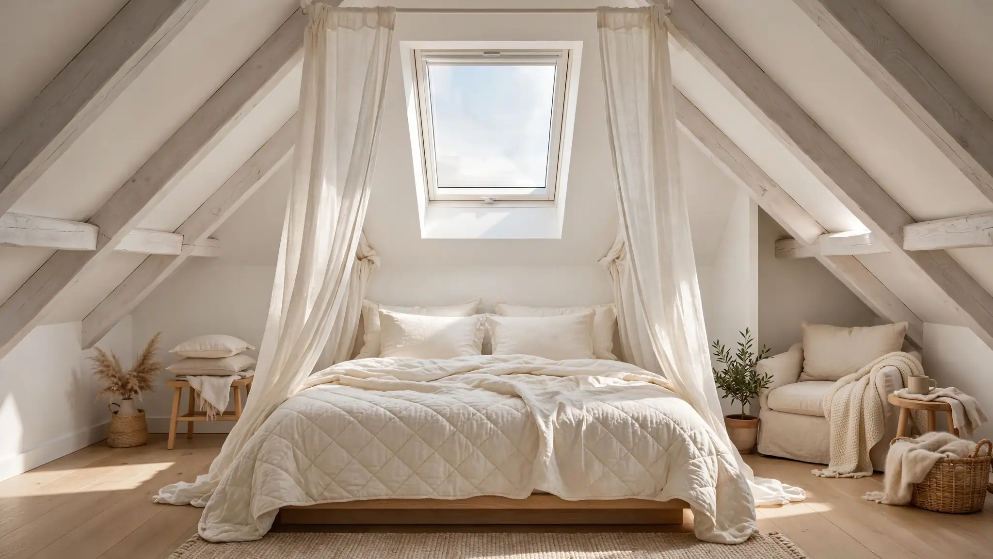 attic bedroom decor (featured)