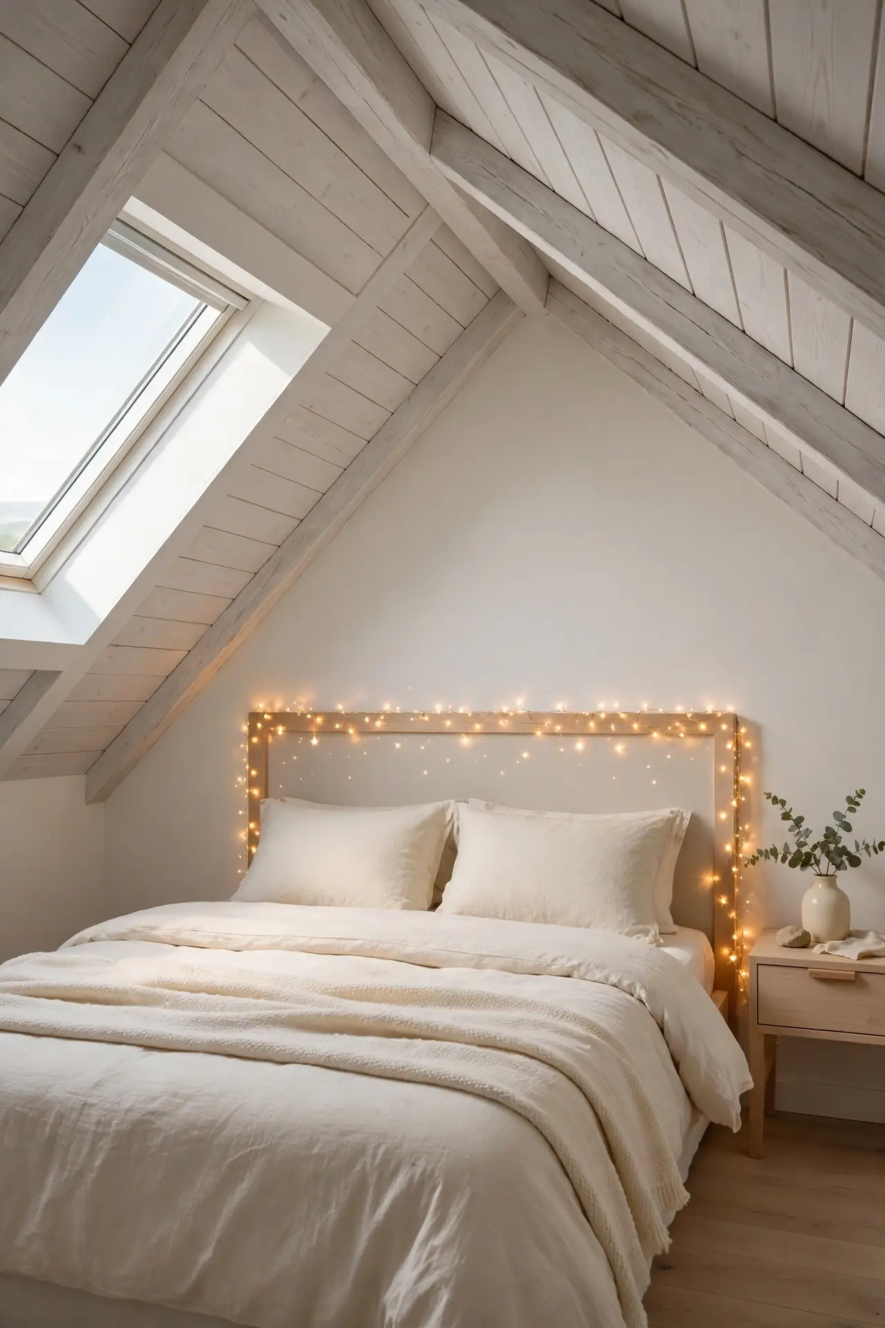 Fairy Light Headboard