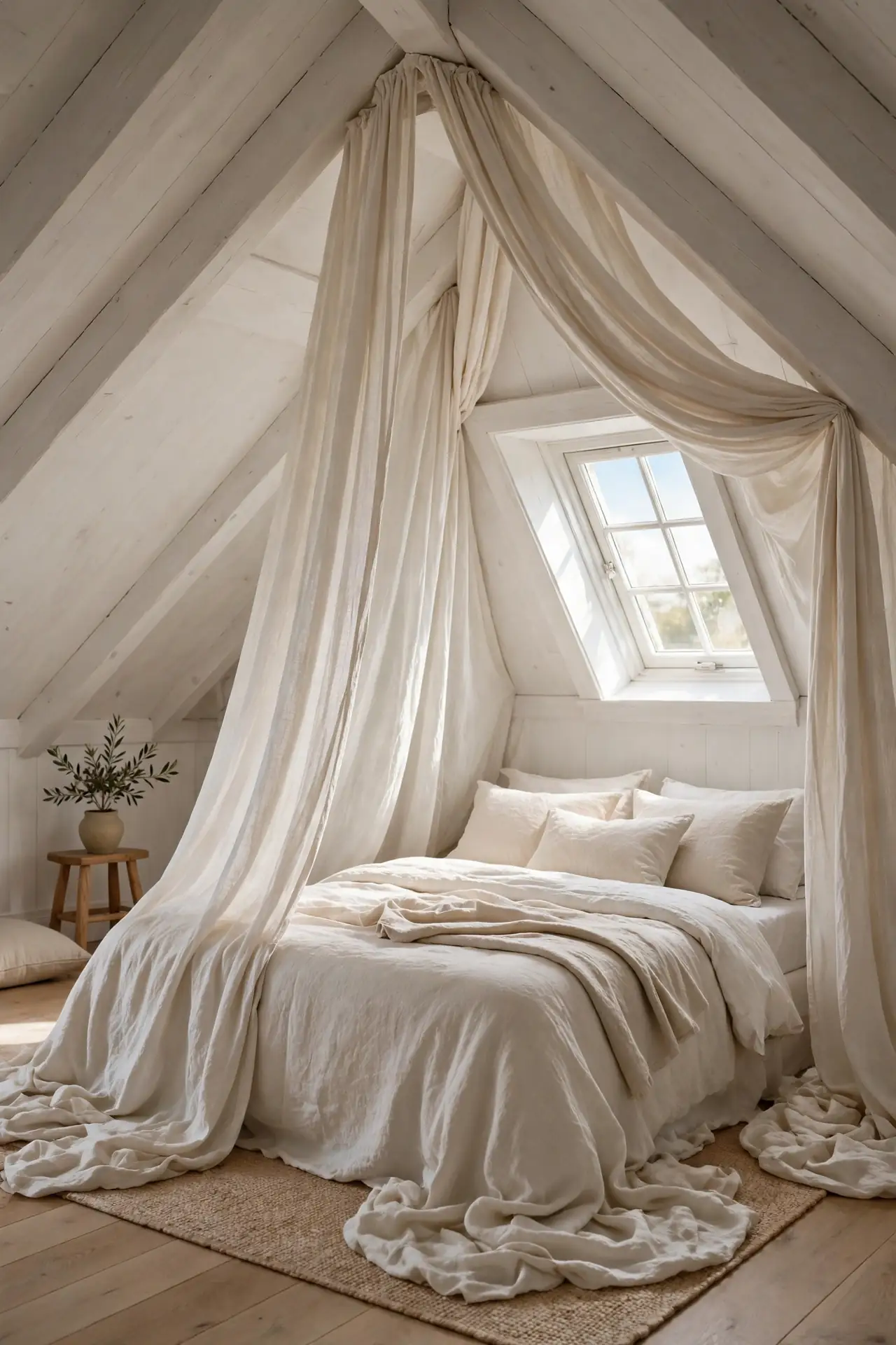 Linen Curtain Canopy
