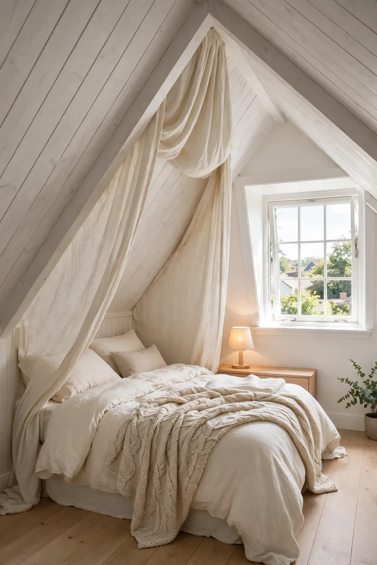 Bed Under Eaves