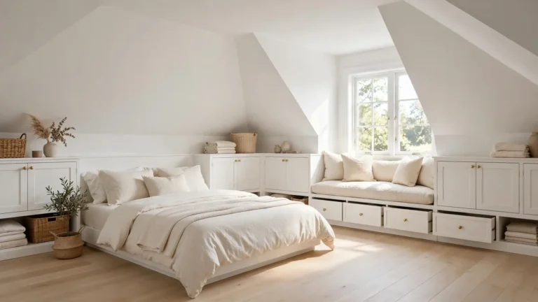 attic bedroom storage ideas