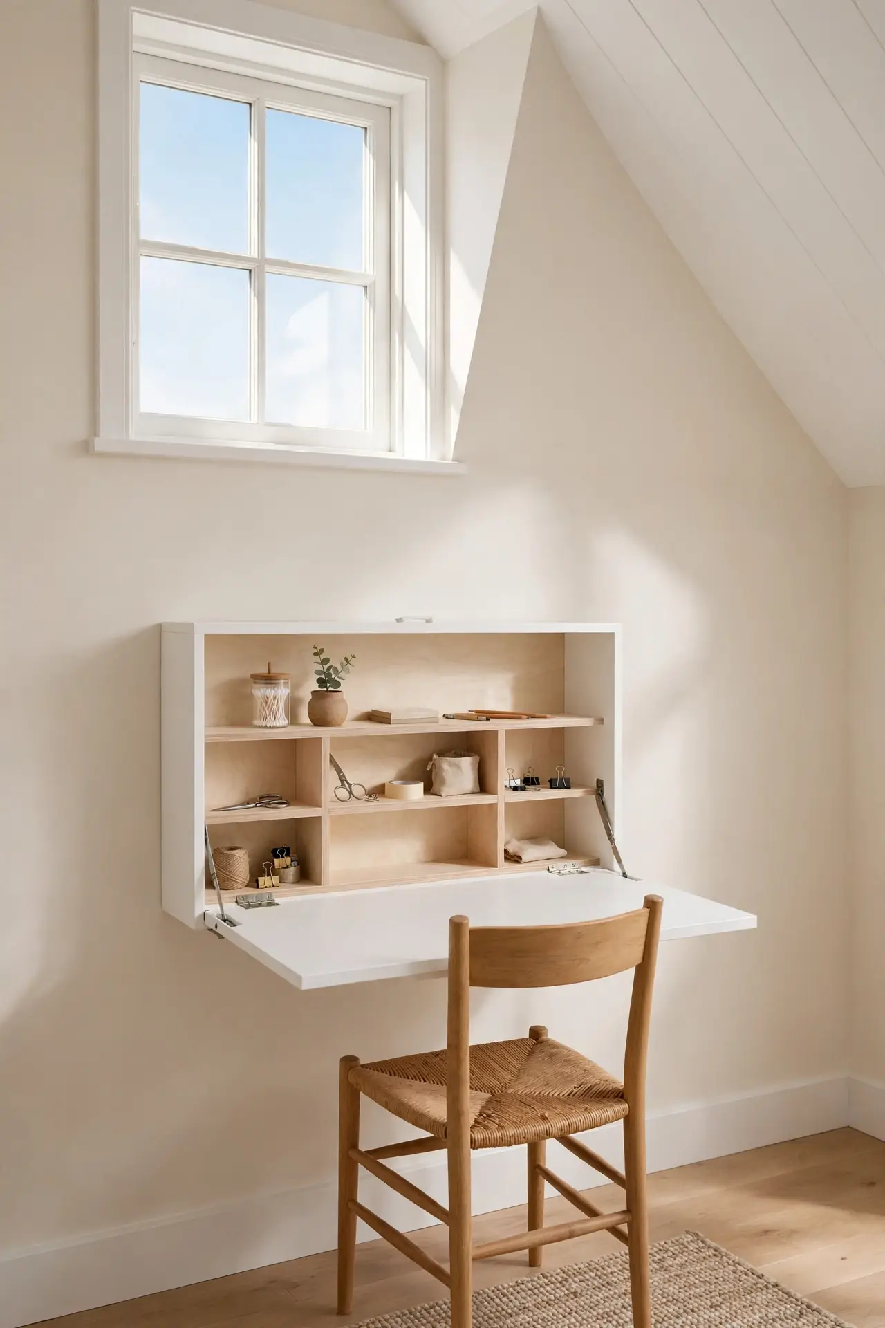 Fold Down Desk Storage