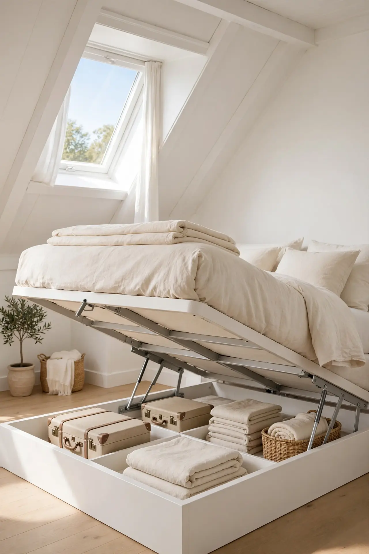 Under Bed Lift Storage