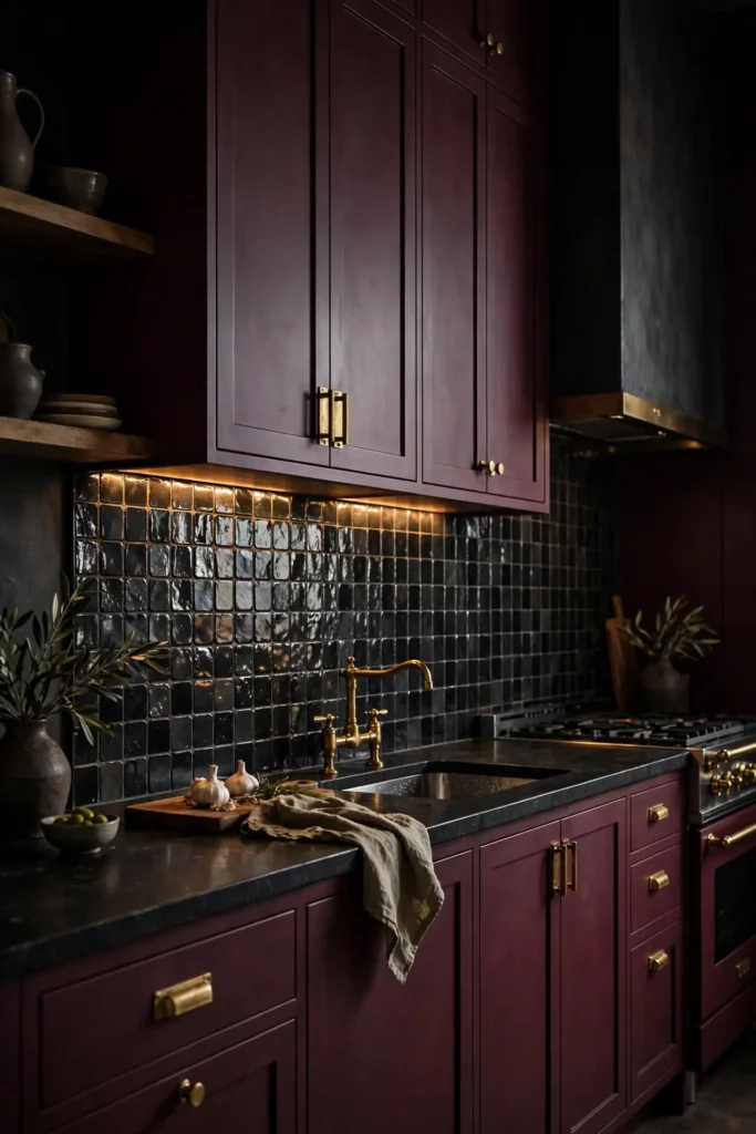 Dark Backsplash Drama