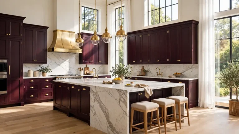 aubergine kitchen cabinet ideas