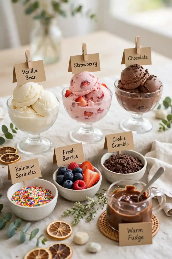 Ice Cream Sundae Bar