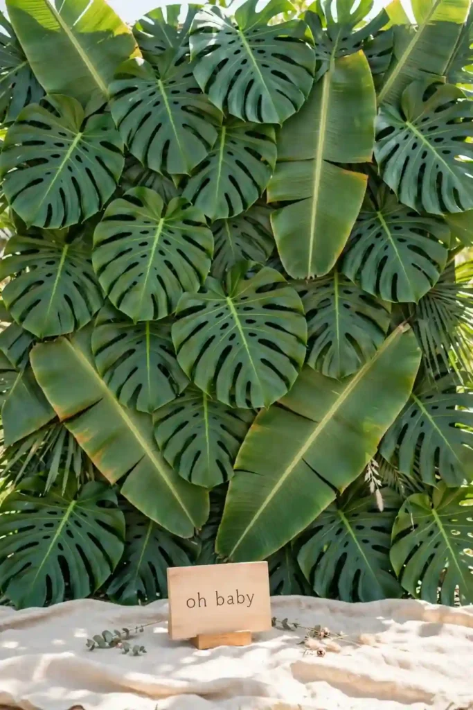 Tropical Leaf Backdrop