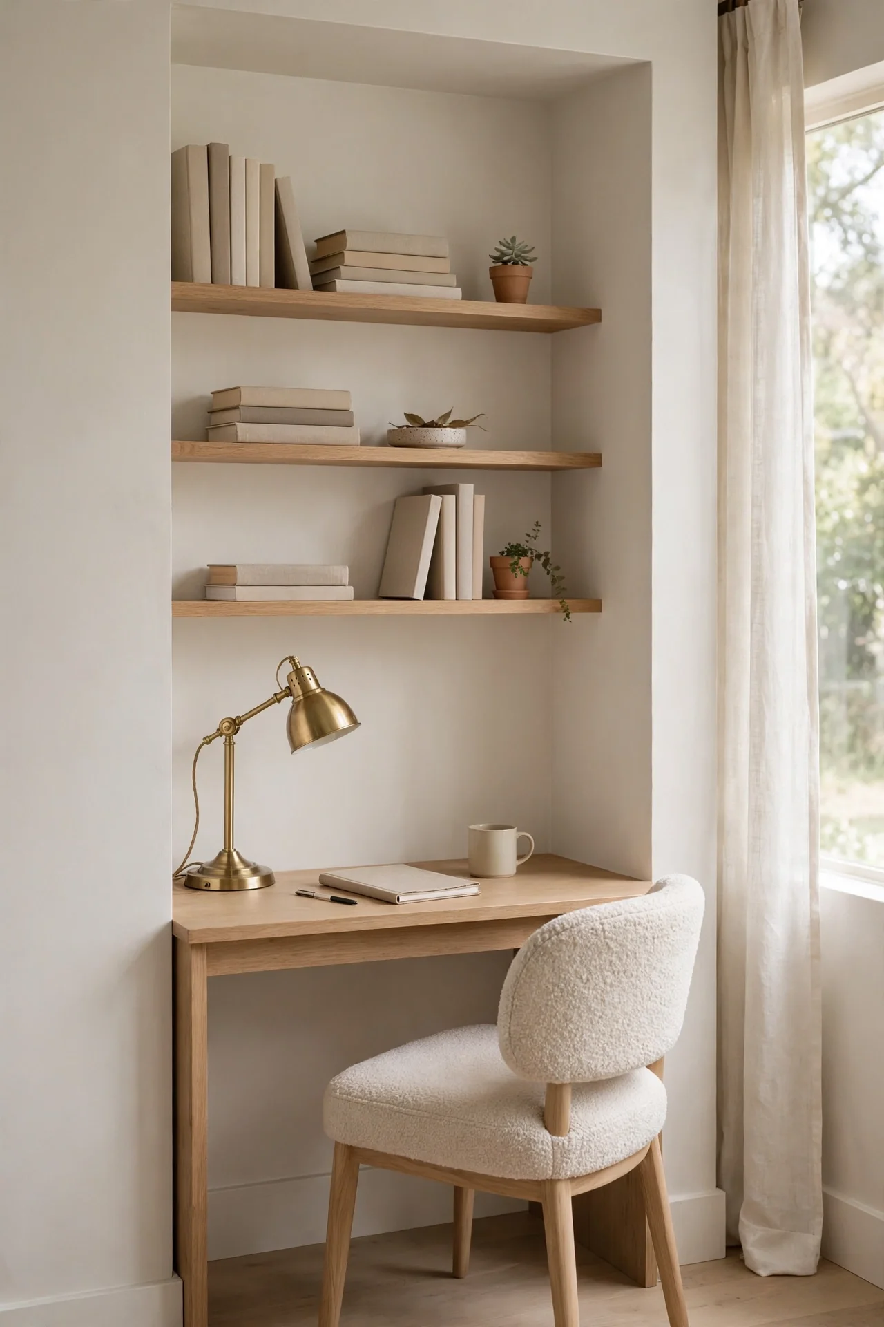 Alcove Desk Setup