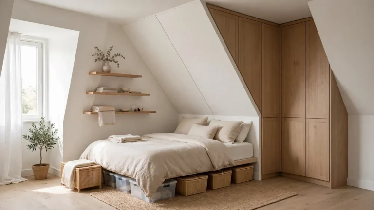 awkward layout bedroom storage ideas