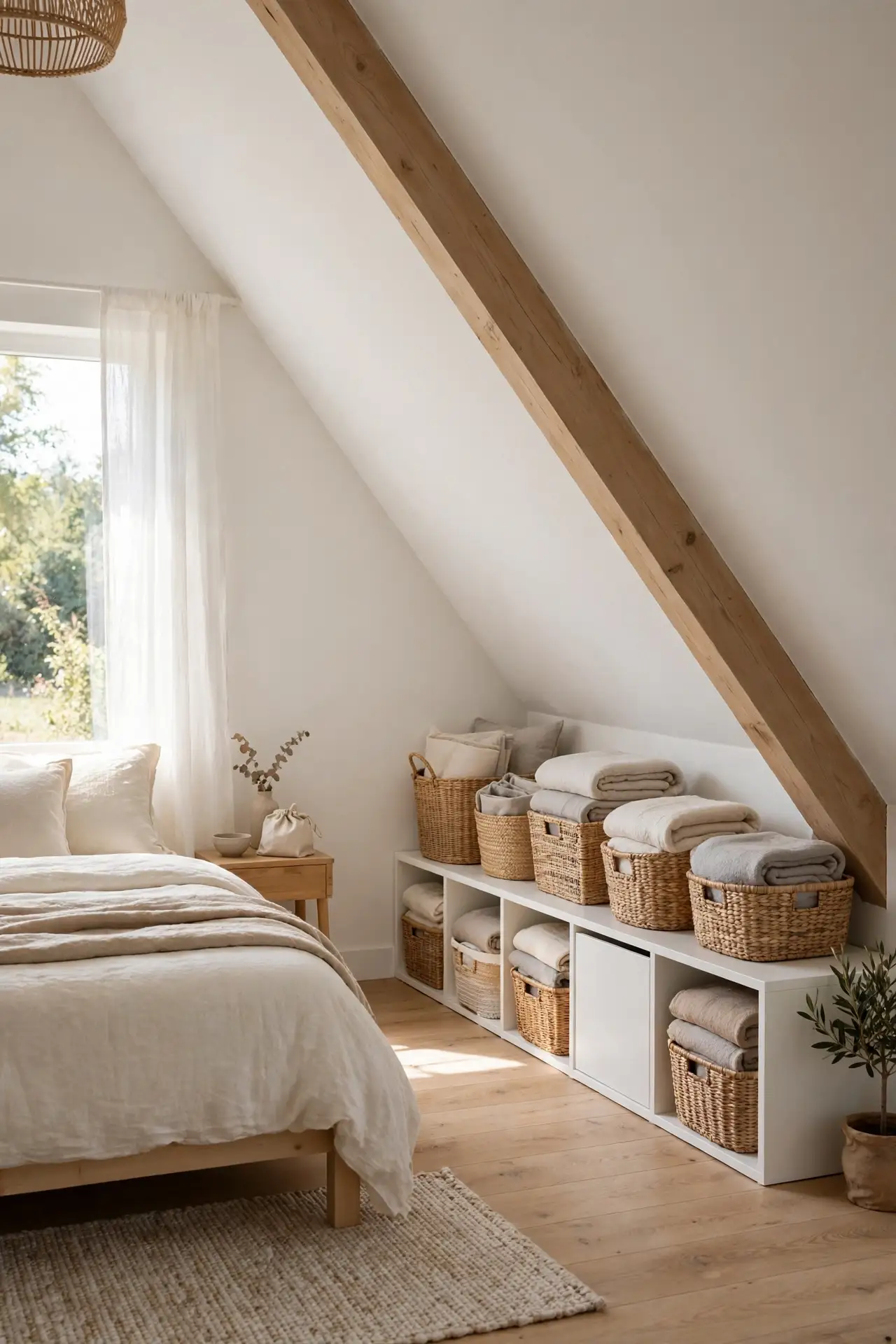 Sloped Ceiling Cubbies