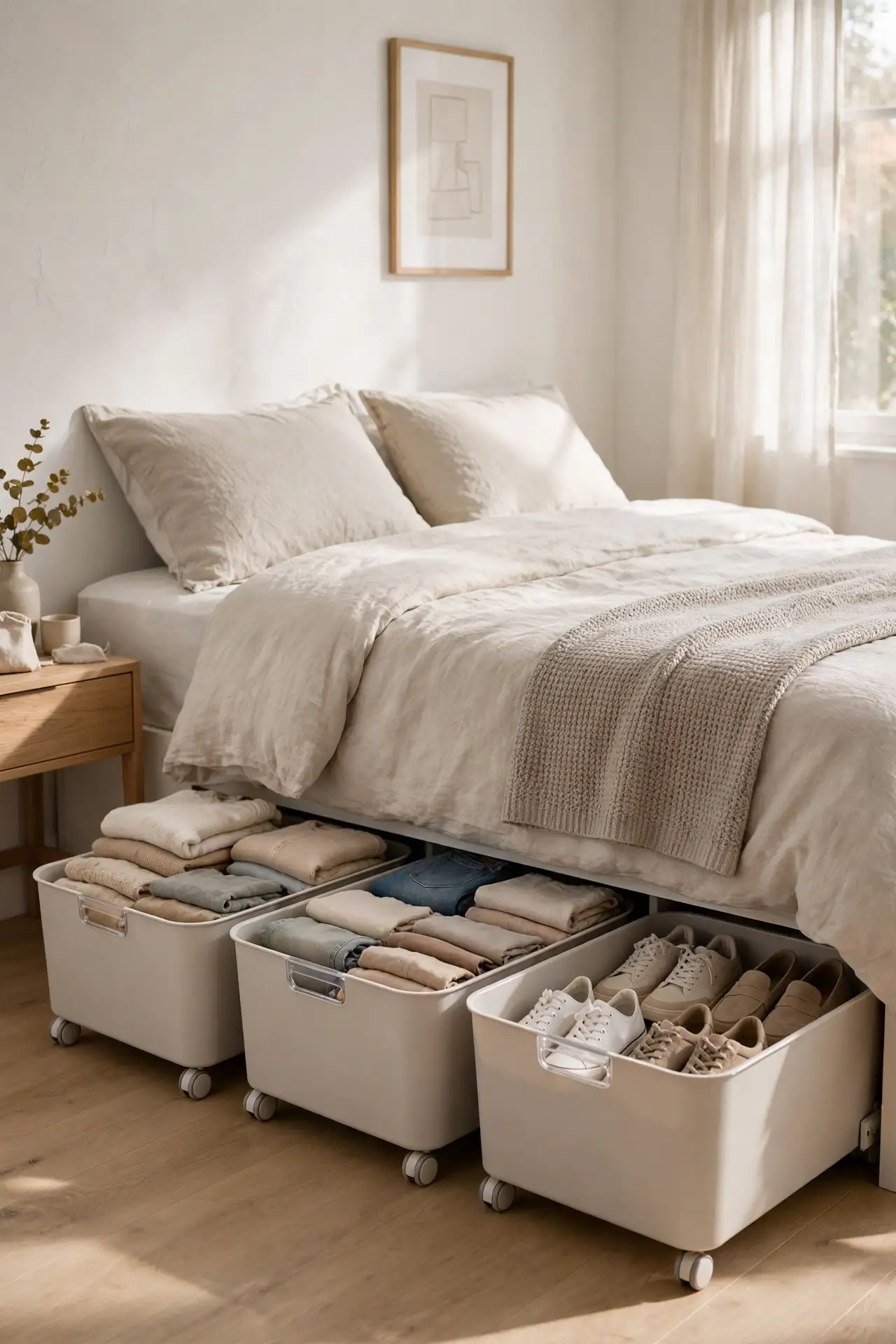 Under Bed Rolling Bins