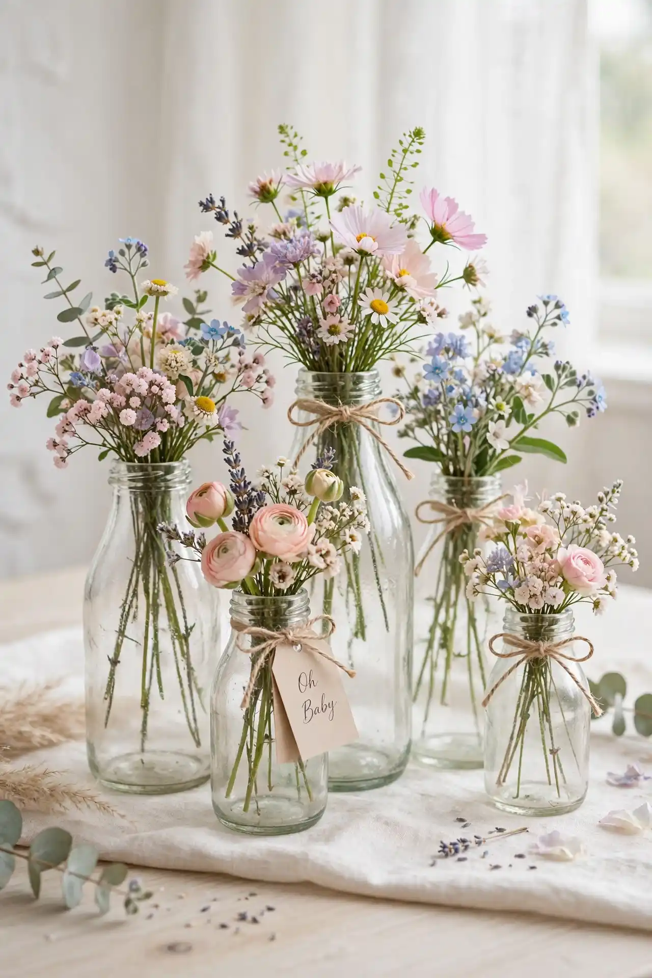 Milk Bottle Vases