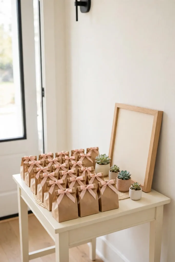 Lovely Favor Bag Stations