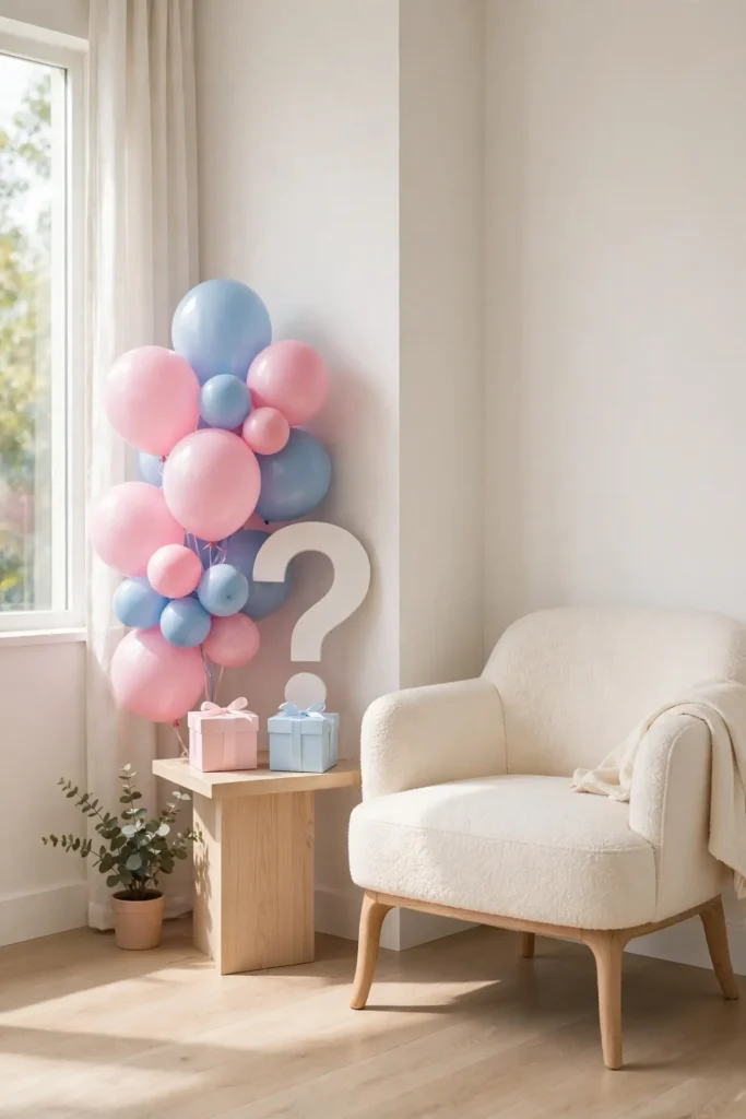 Playful Gender Reveal Corners