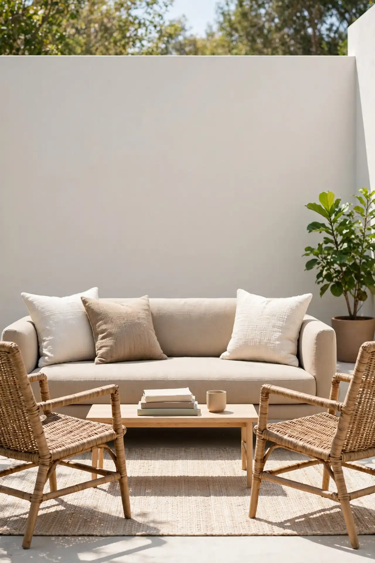 Neutral Lounge Setup