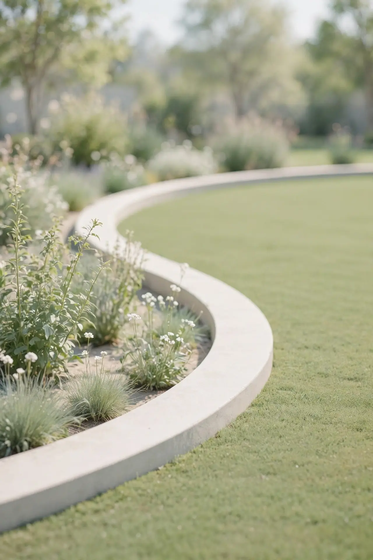 Curved Garden Beds