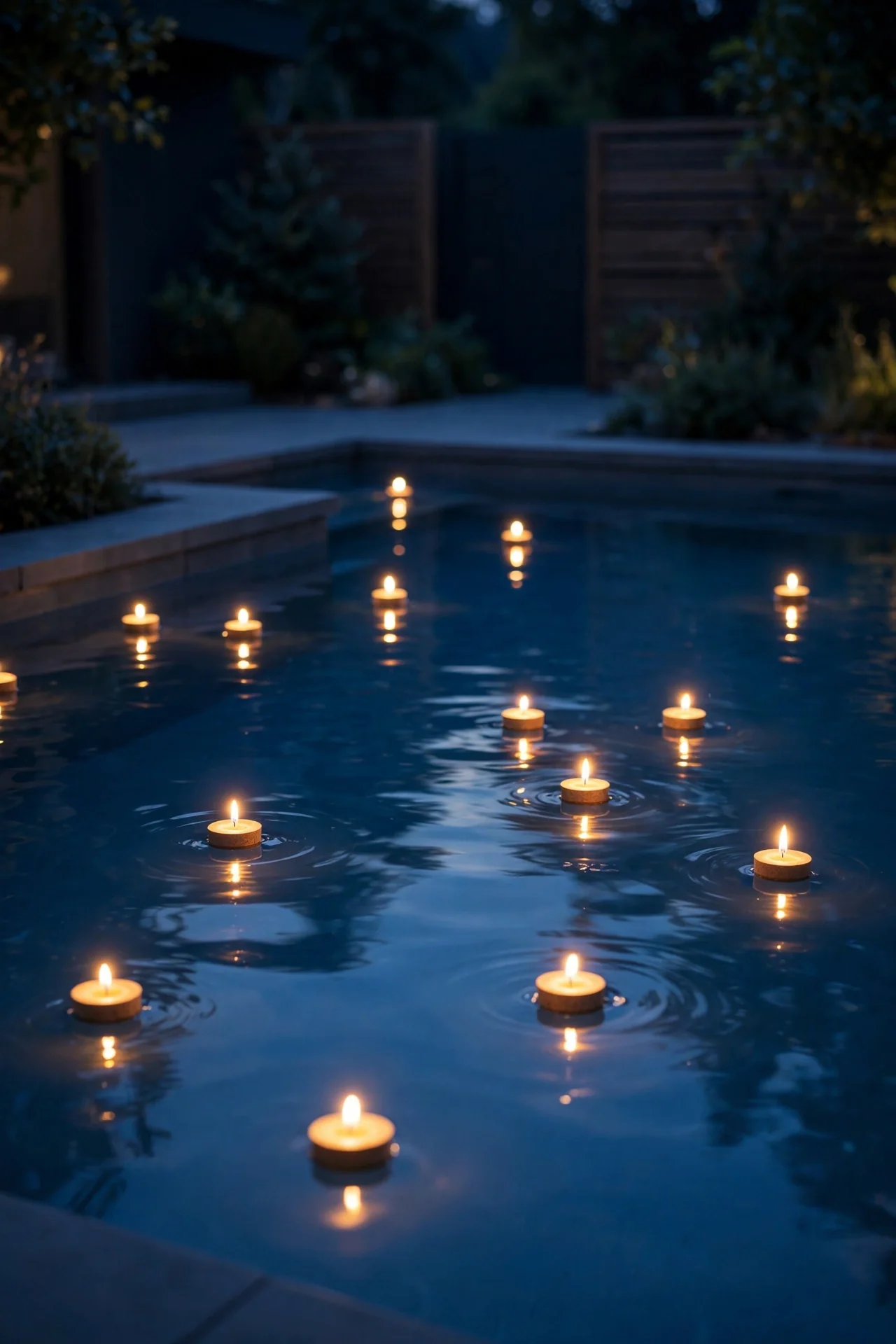 Floating Pool Candles