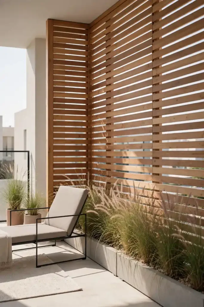 Wooden Slat Partitions