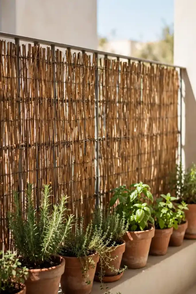 Woven Reed Fencing