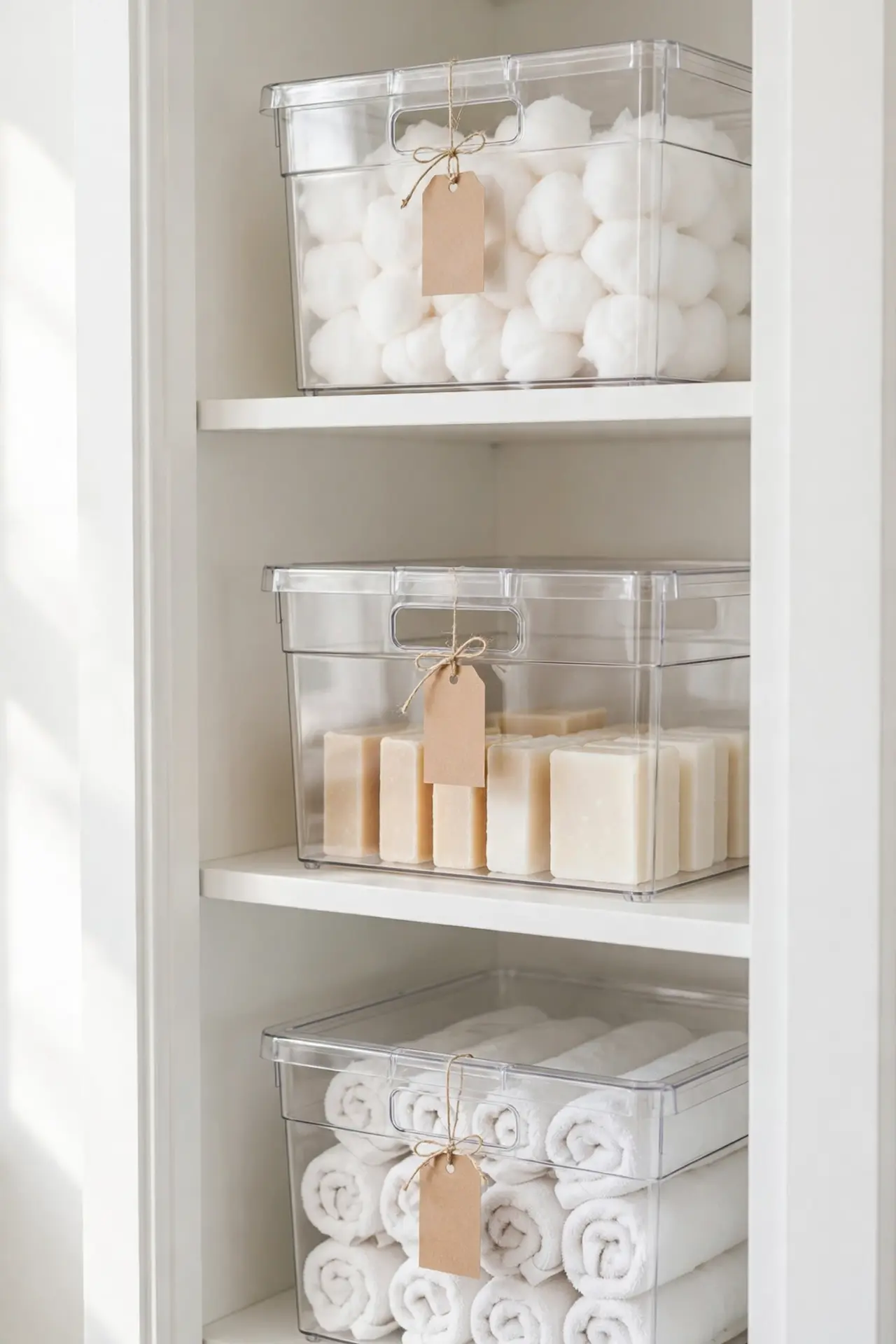 Clear Stackable Bins