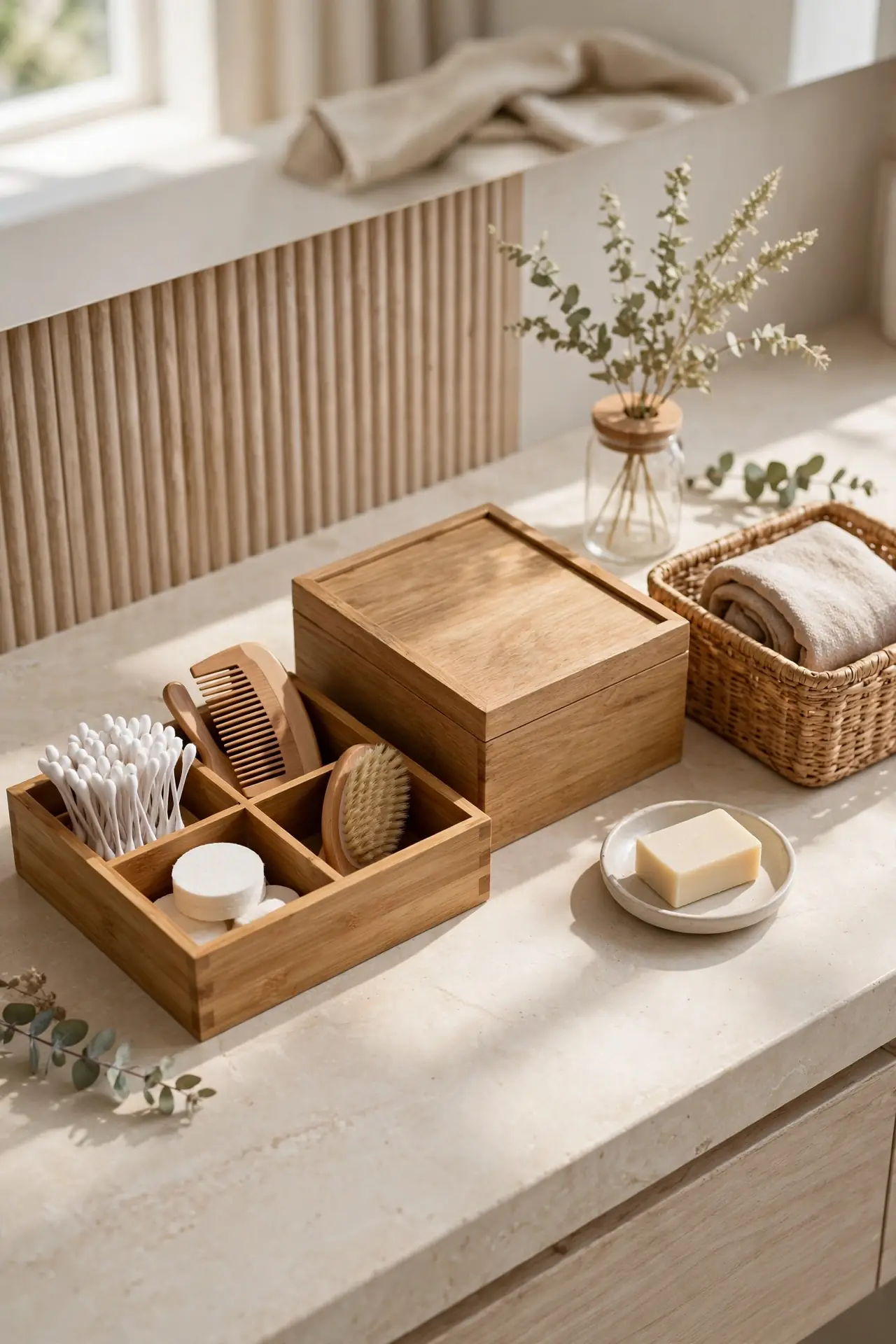 Bamboo Organizer Box