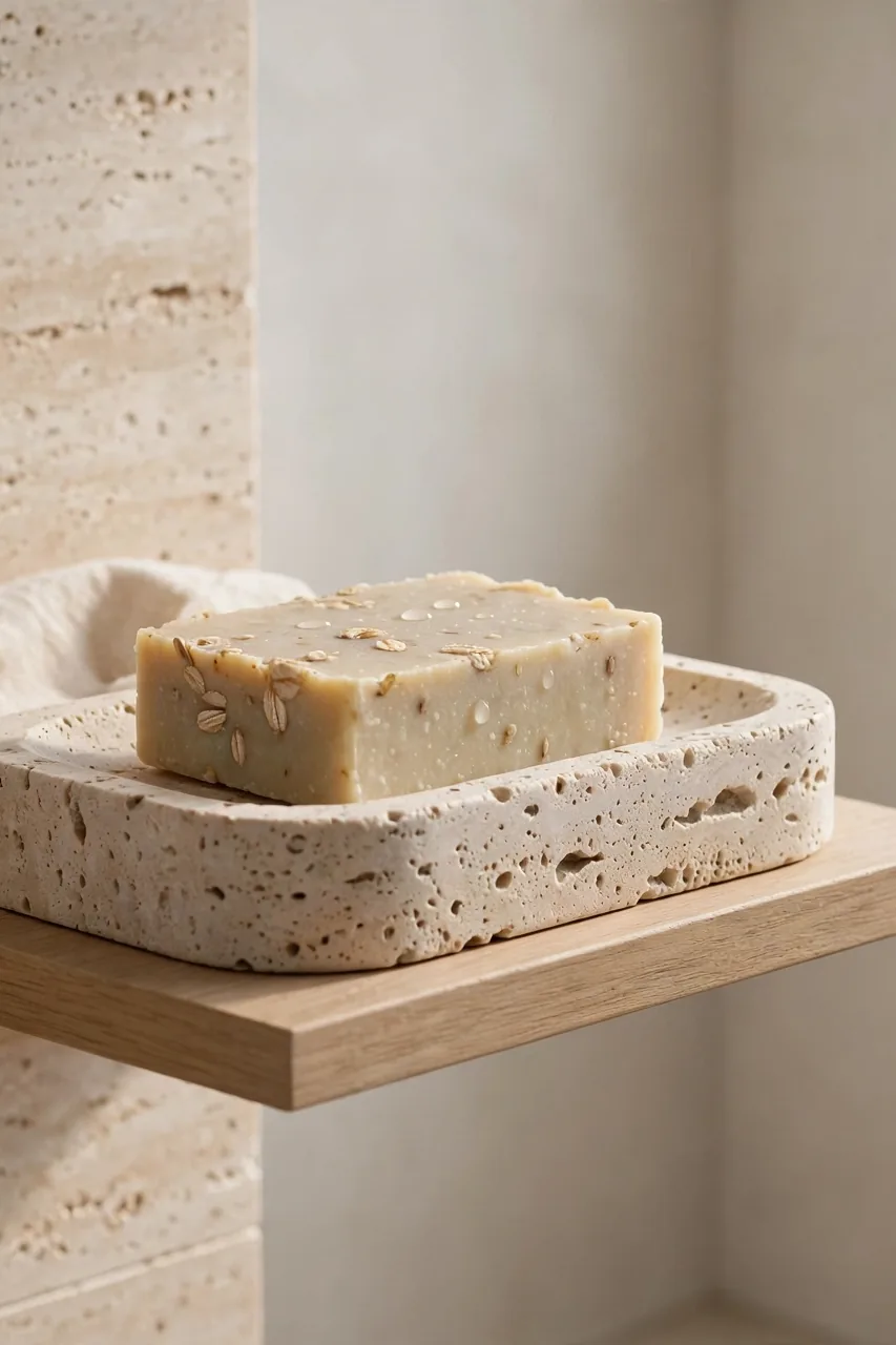 Travertine Soap Dish