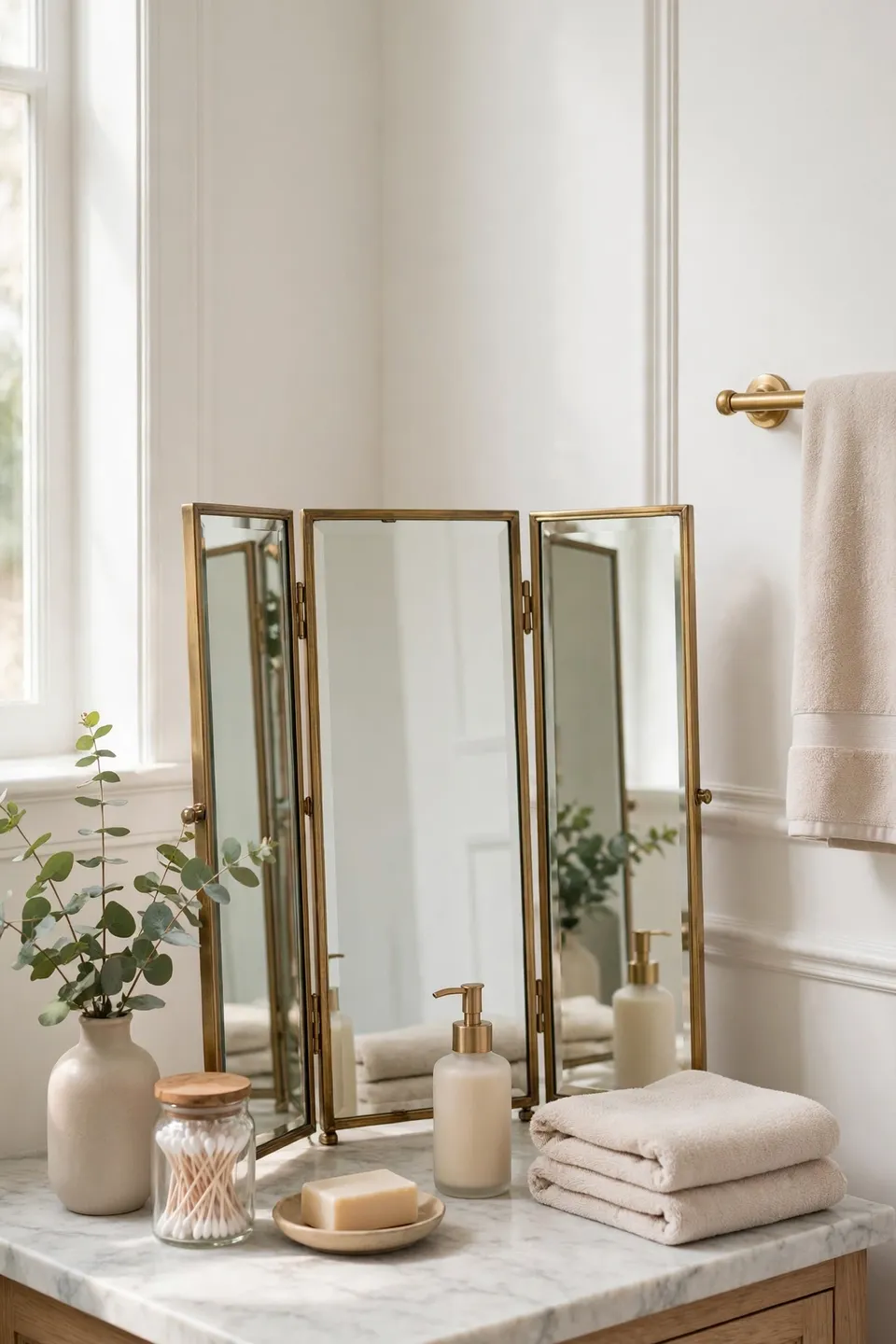 Folding Vanity Mirror