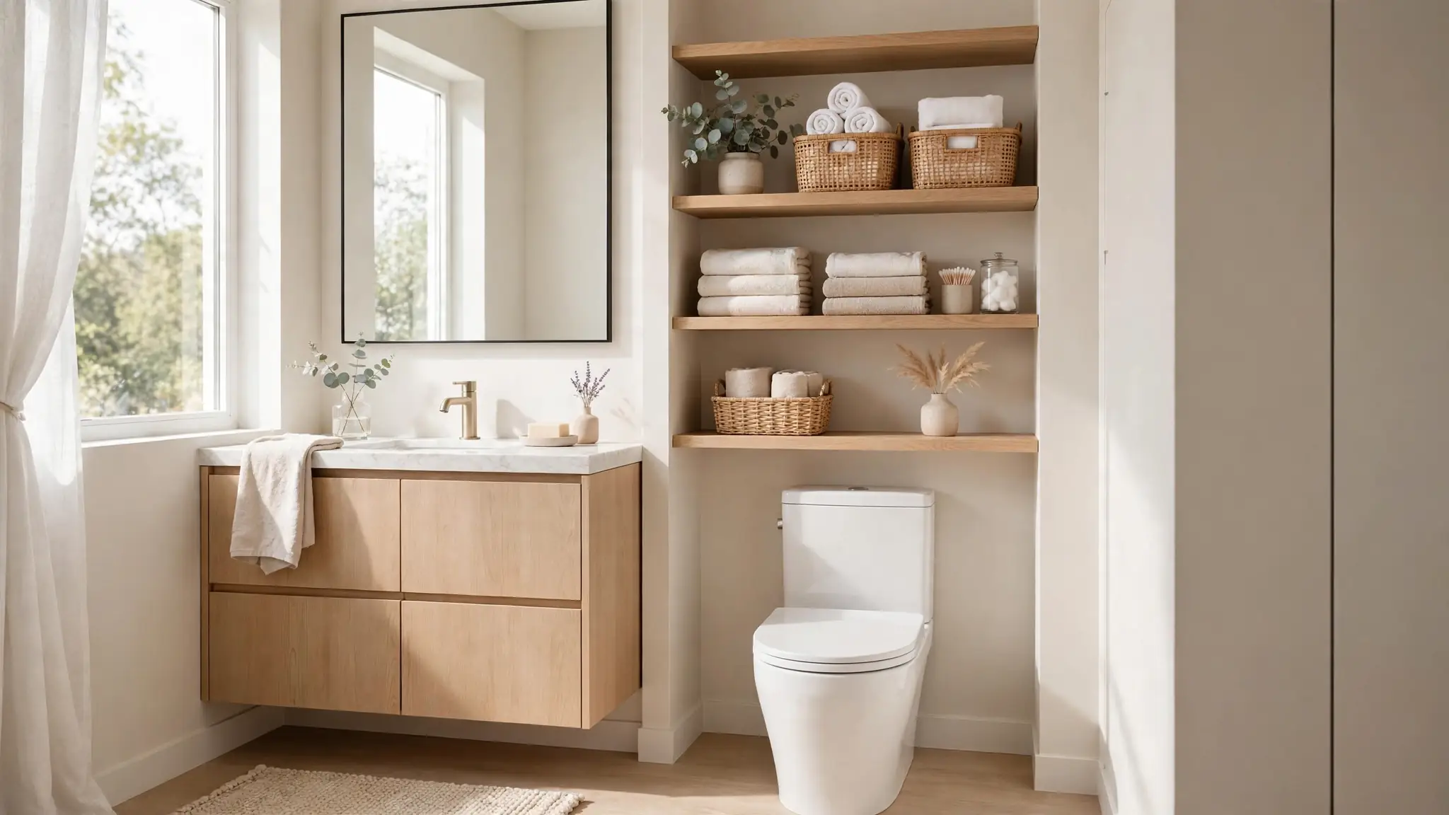 bathroom over the toilet storage ideas