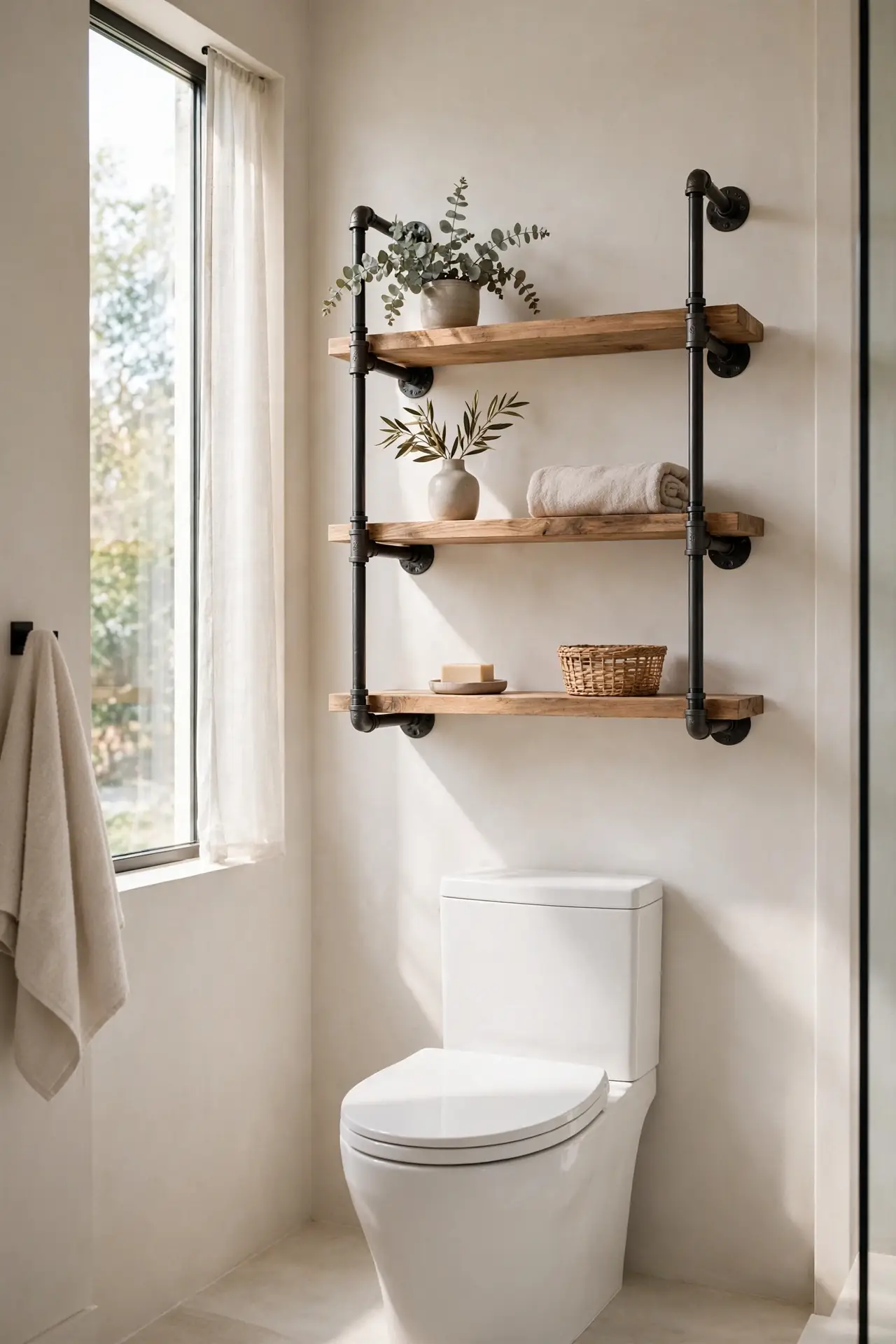 Industrial Pipe Shelves