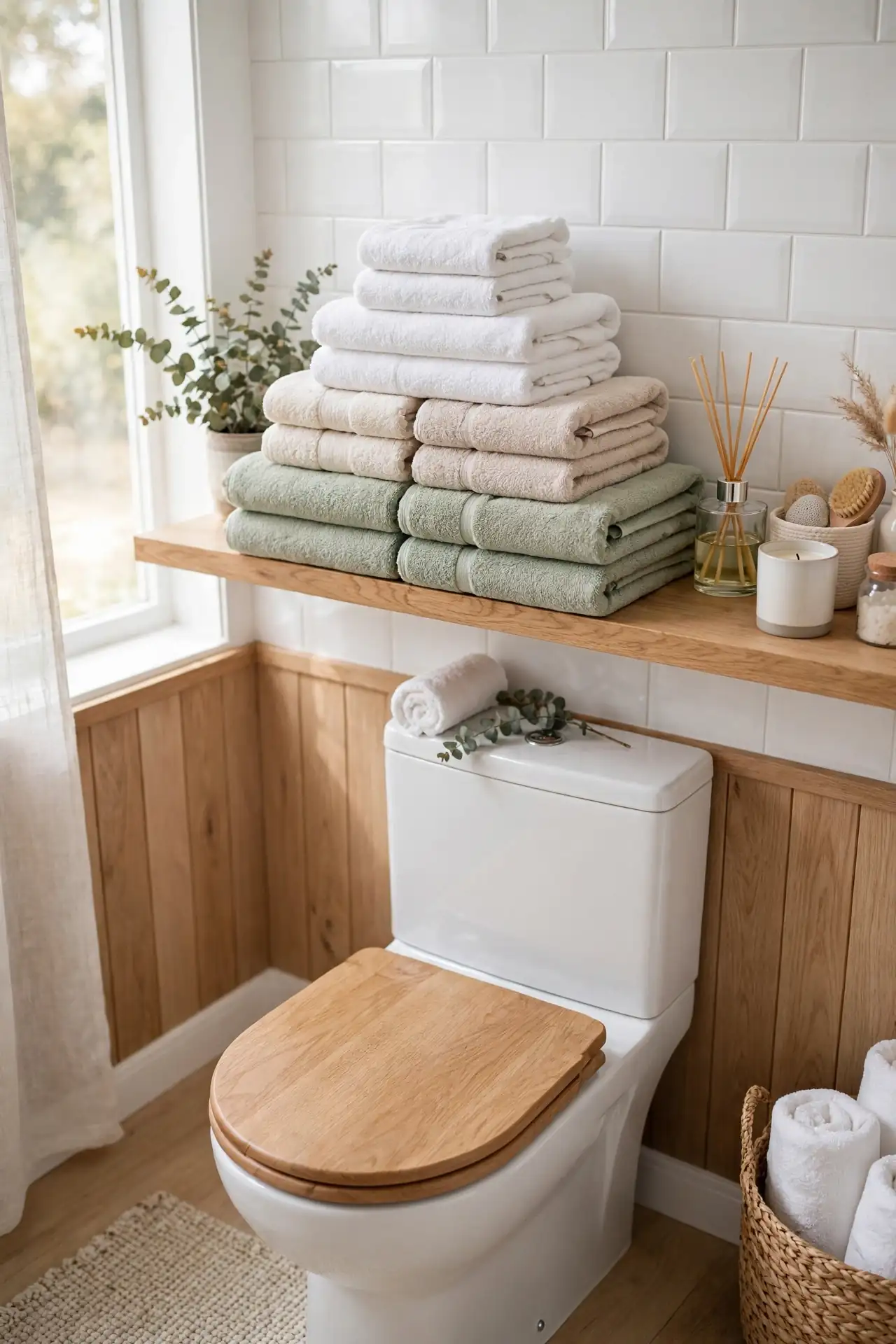 Tiered Towel Display