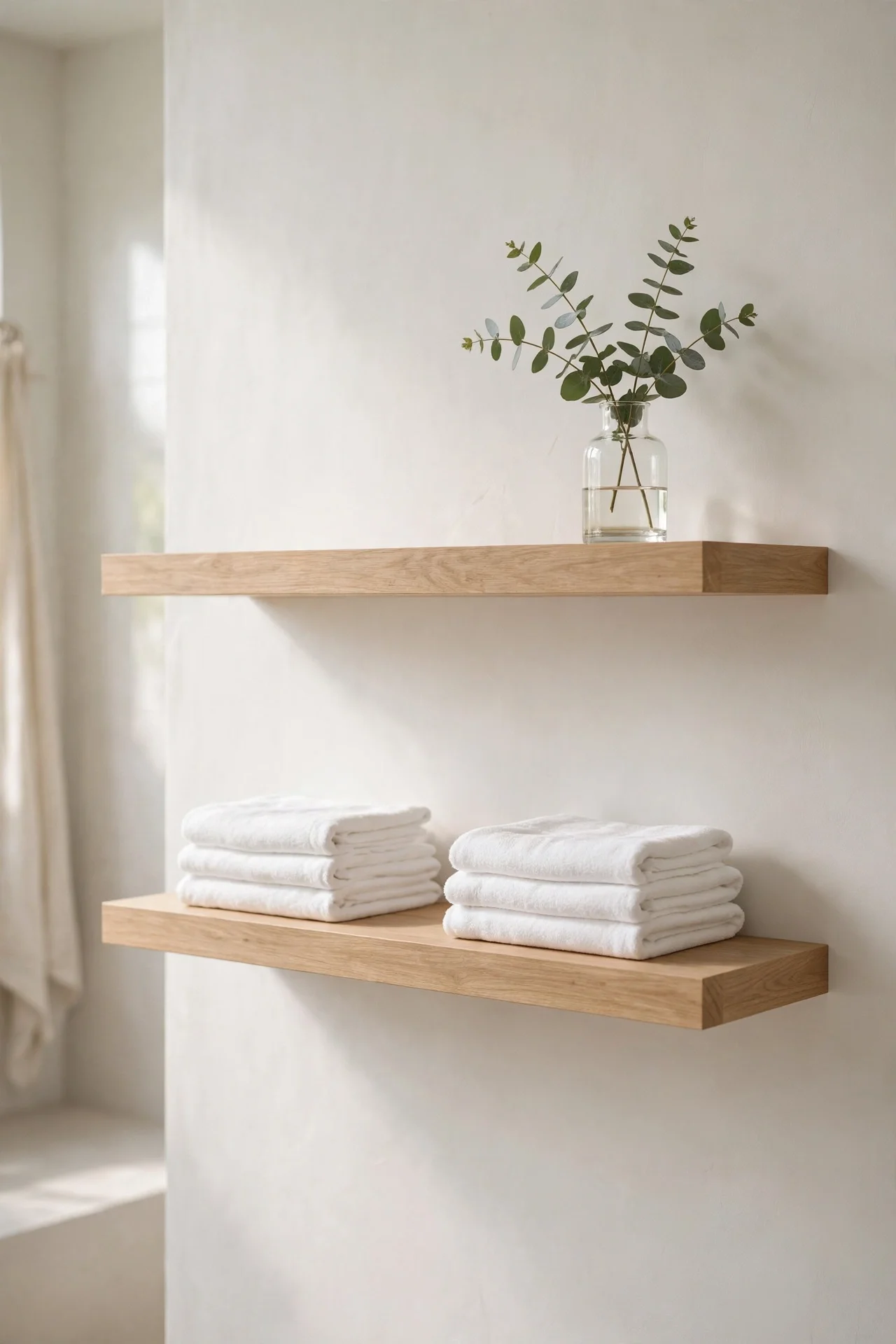 Floating Towel Shelves