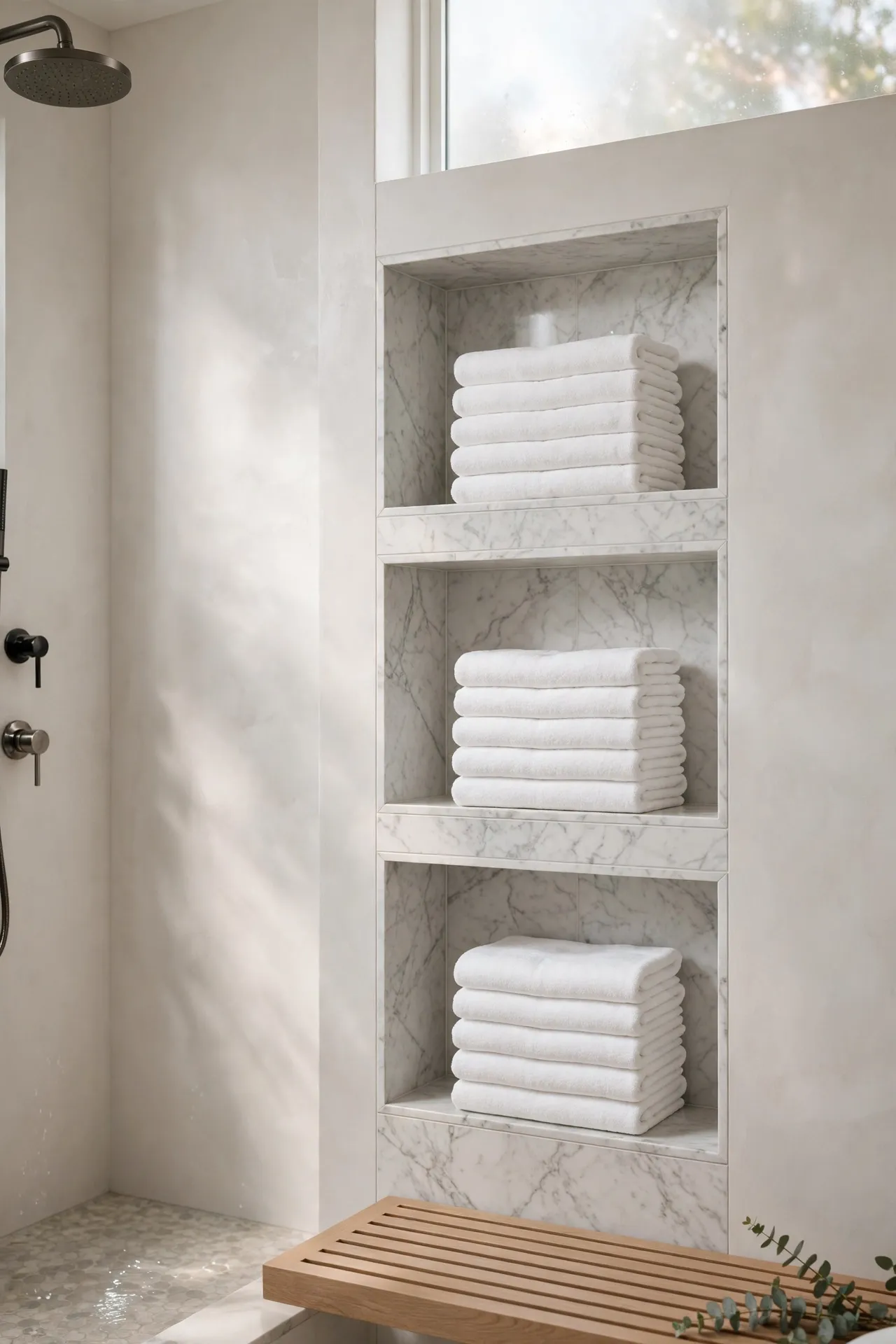 Folded Towel Niches