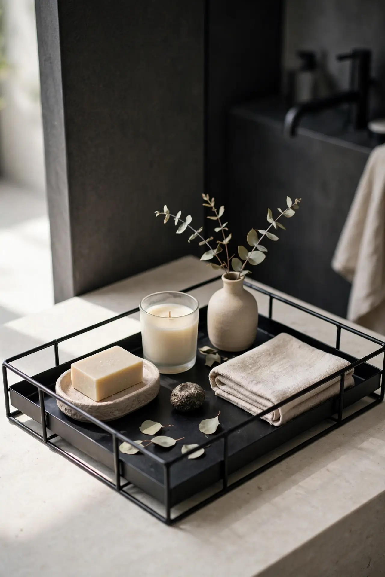 Black Metal Tray