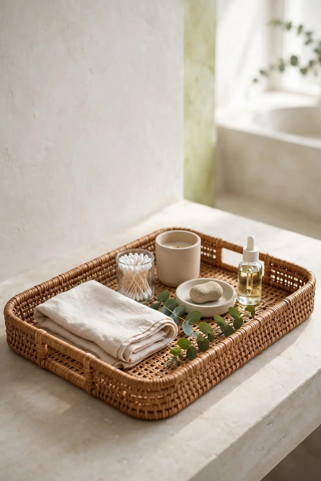 Rattan Natural Tray