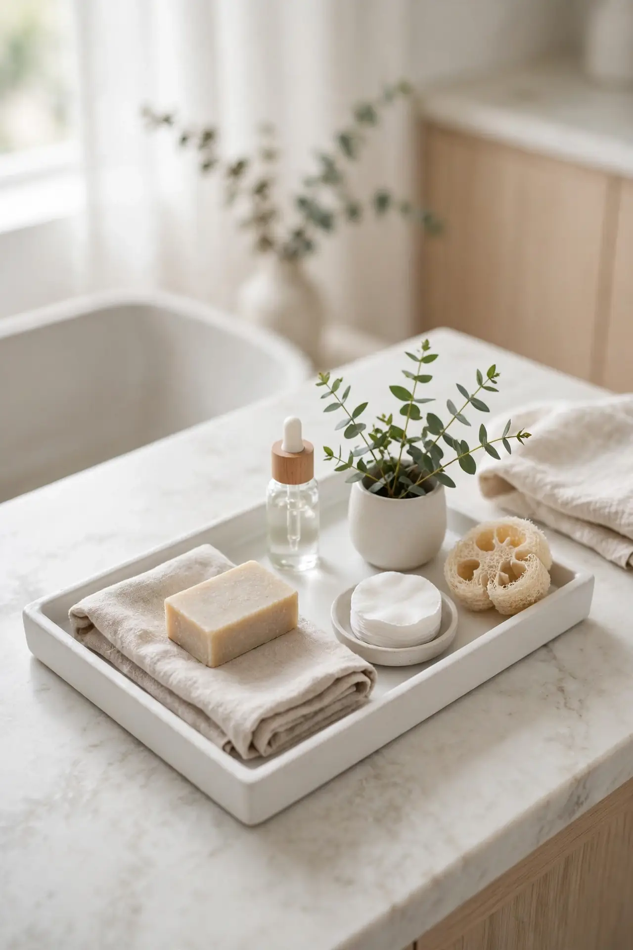 White Ceramic Tray