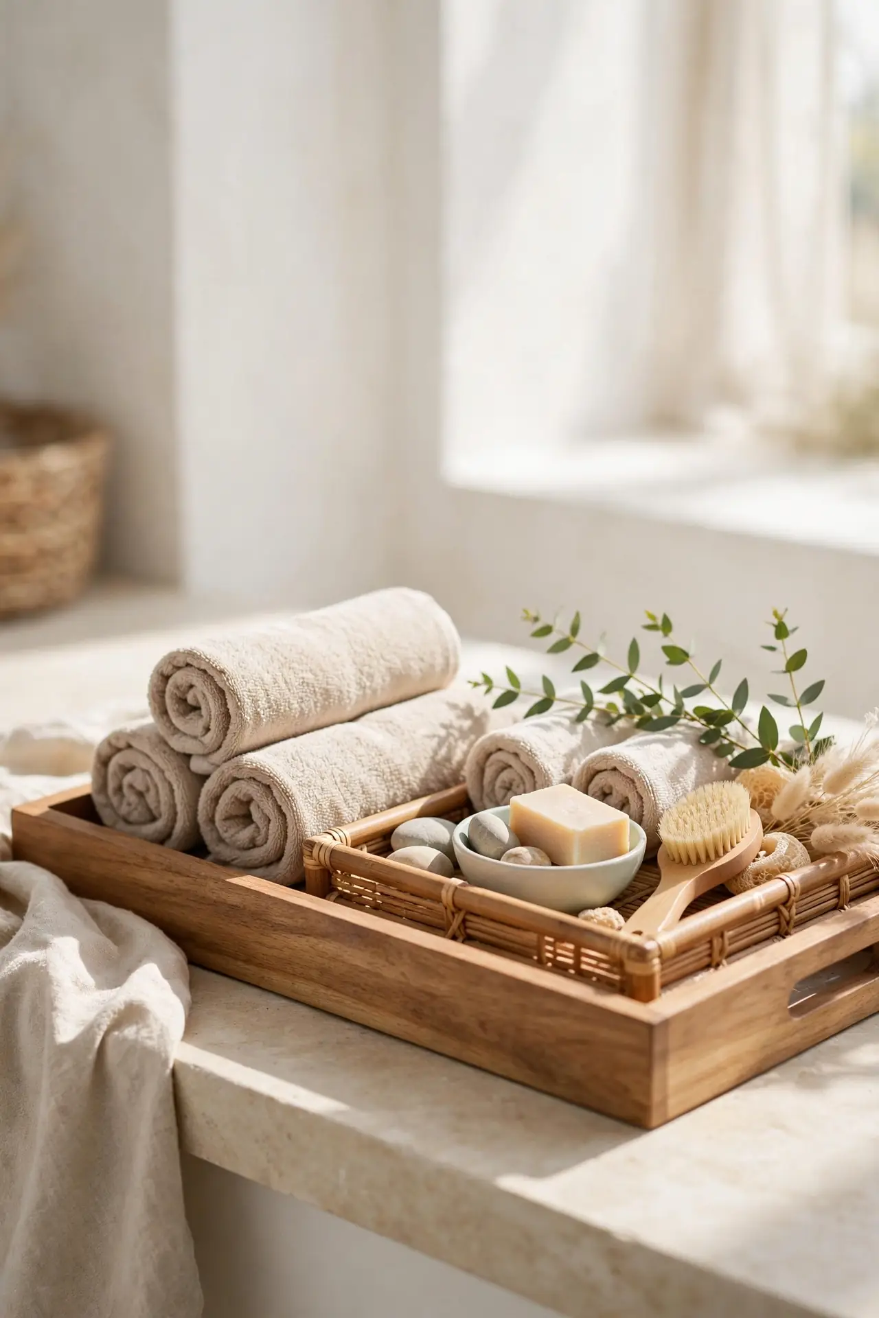 Wooden Spa Tray