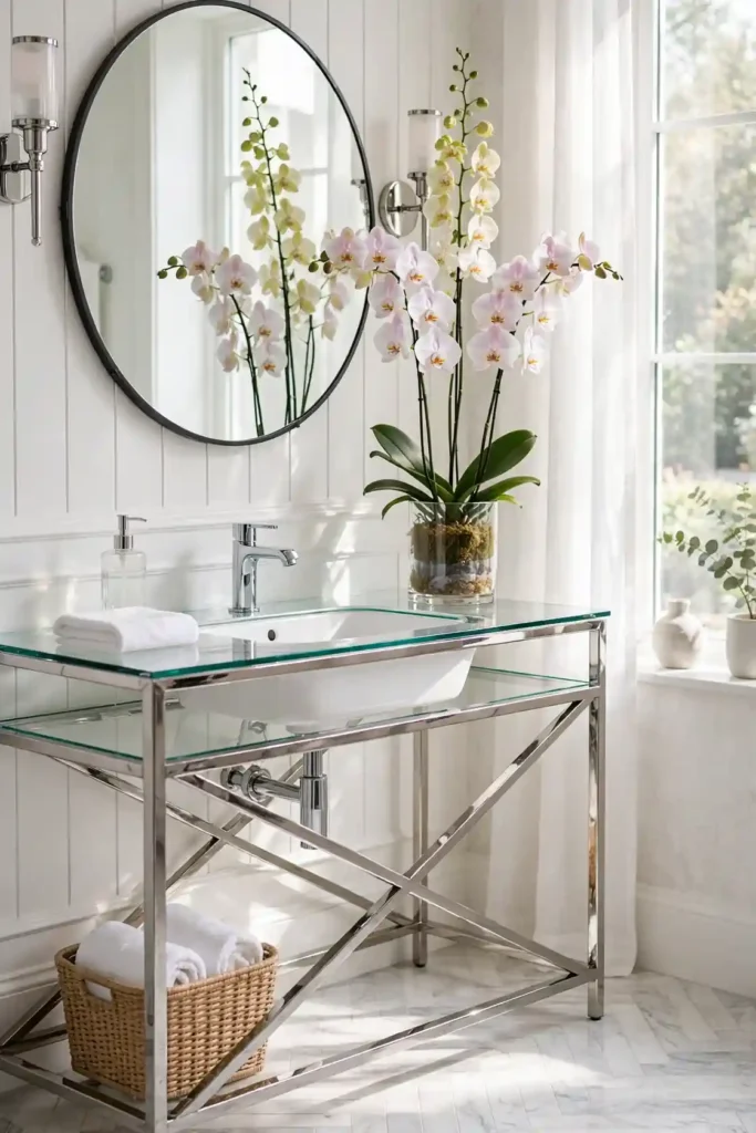 Glass Console Chic