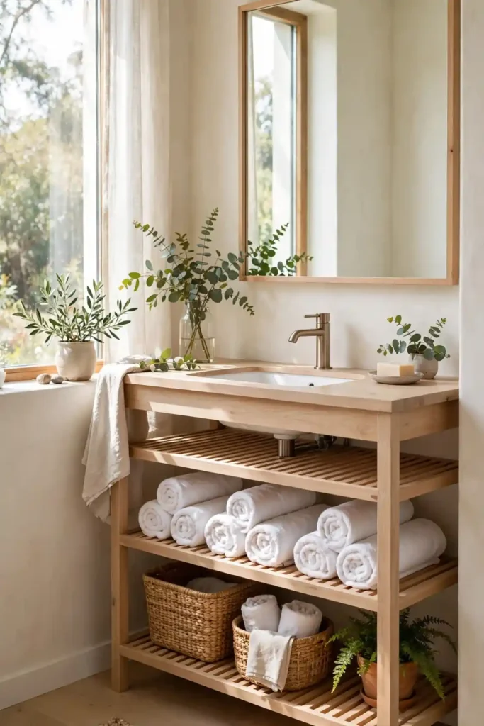 Open Shelf Vanity